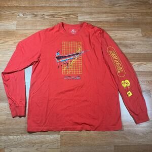 The Nike Tee DR8074-696 Heatwave Logo Long Sleeve Black Shirt Men’s Size XL